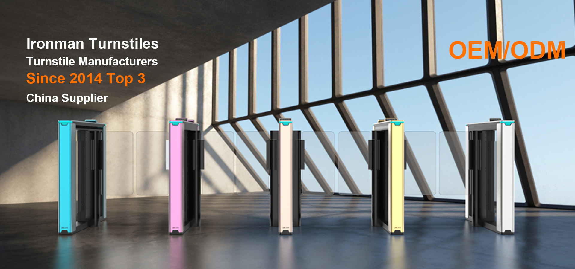 Phẩm chất cửa quay hàng rào nhà máy