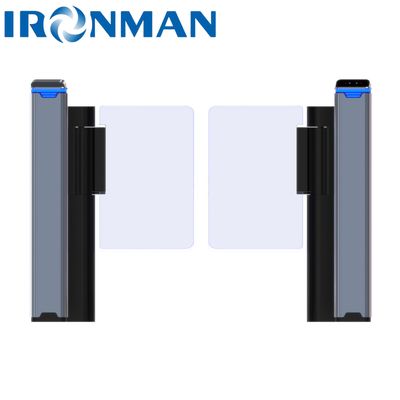 Kiểm soát truy cập an ninh Swing Glass Turntile Automatic Turntile Speed Gate cho phòng tập thể dục